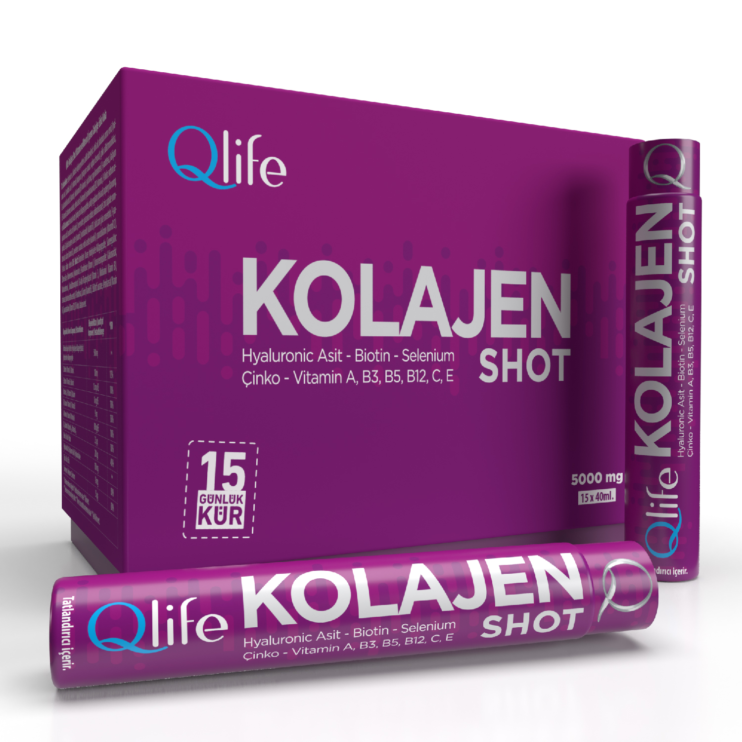 Qlife Kolajen Shot 40ml x 15 Adet - Qlife